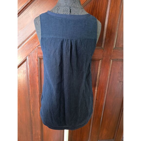 Soft Surroundings Womens Sleeveless Top Navy Size XS - Picture 3 of 8